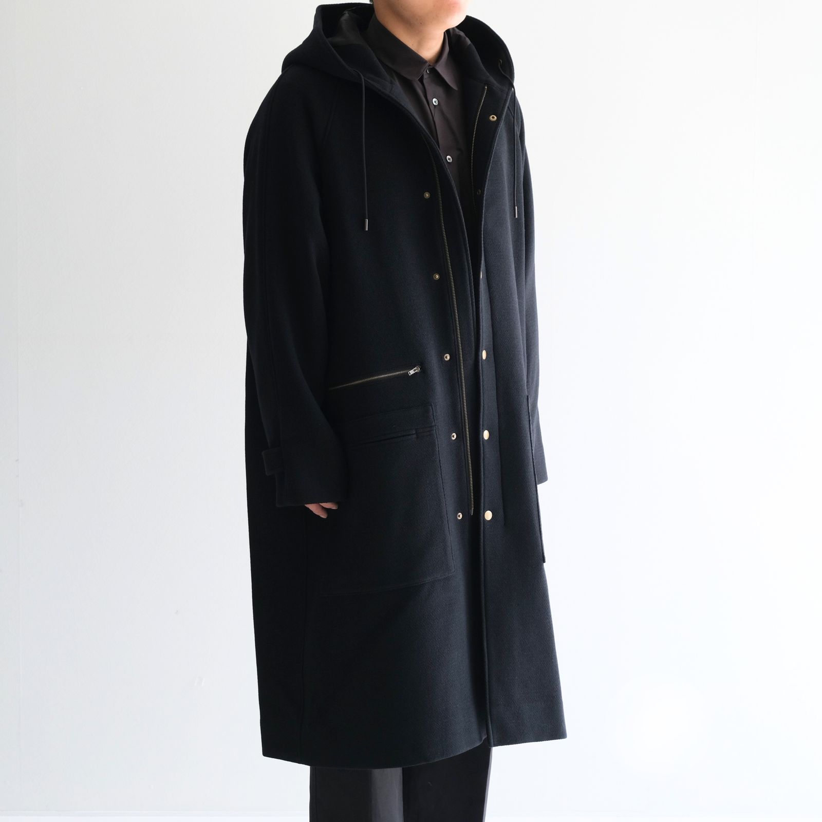 Lambs tweed - Gerrard / コート / ウール / ラム / Lamp Black