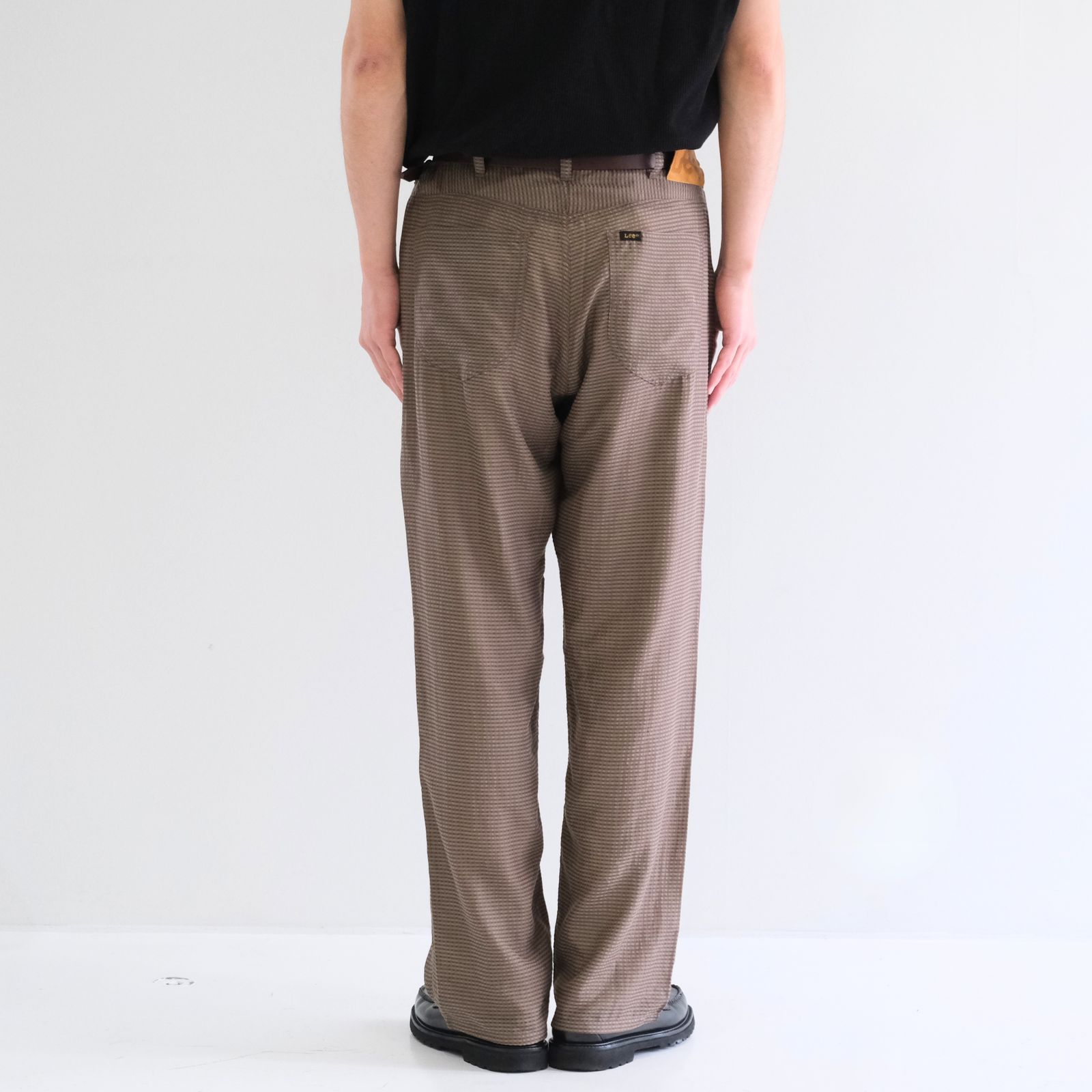 Lee / SEVEN BY SEVEN  / SHEER COWBOY PANTS ‐Gingham Check Indian fabric‐ /