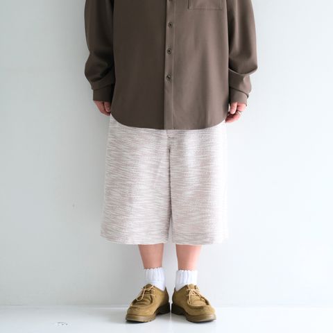 【残り1点】SAPINO JACQUARD WIDE SHORT / サピノ ジャカード ワイド ショート（BEIGE）