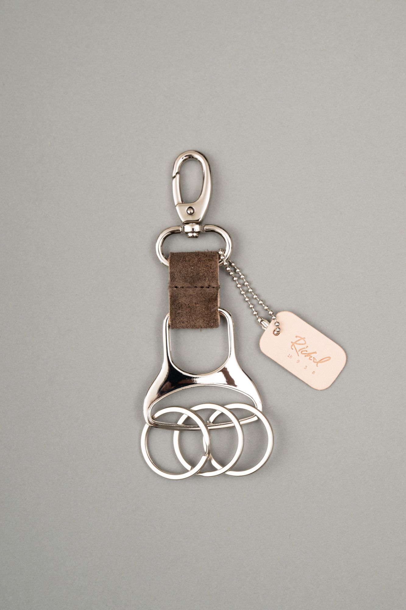 W Ring Keychain（Brown）