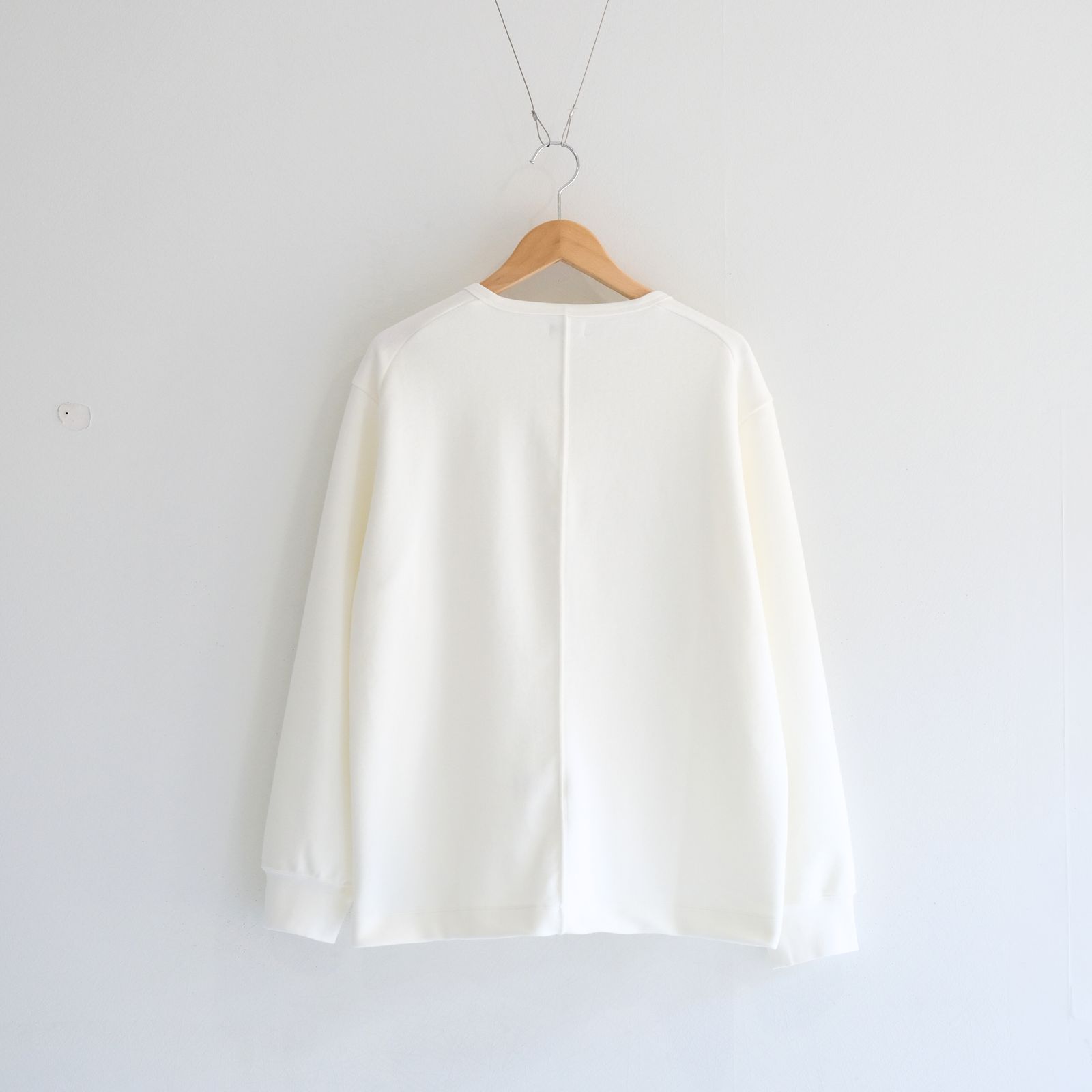 Organic cotton pile - Wim / ヘンリーネック / ロンT / Off white