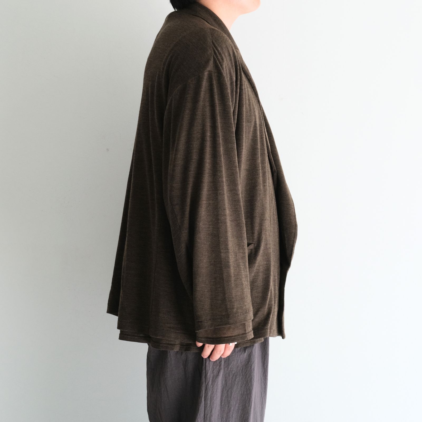 Wool Jersey JKT / ウールジャージージャケット（Brown）