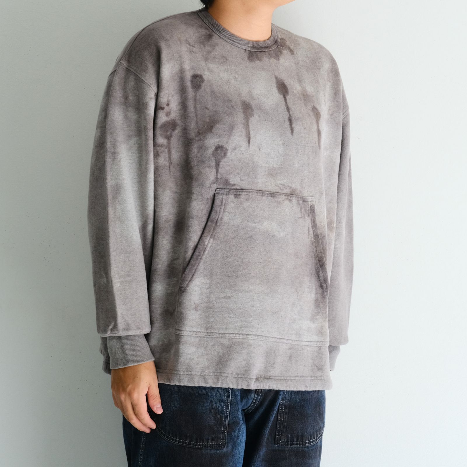 Reimagined Newsboy Fleece-Lined Sweatshirt / スウェット / Oak Gall Melange