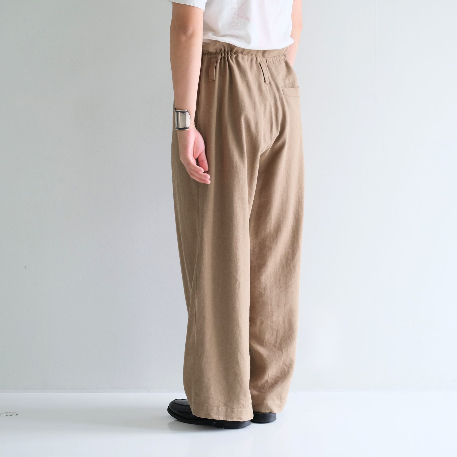 WIDE STRING PANTS / パンツ / SAND BROWN