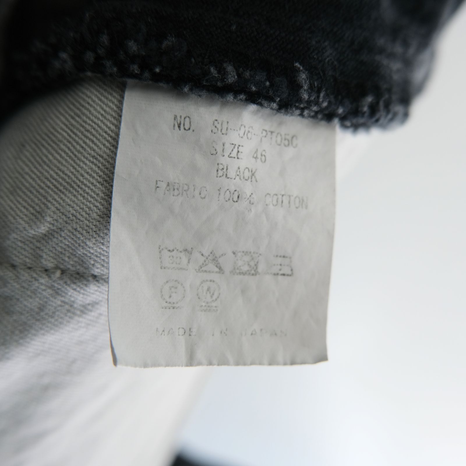 CHEMICAL WASH DENIM PANTS / ケミカルウォッシュデニムパンツ（BLACK）