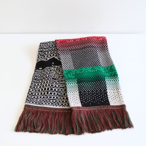 JACQUARD KNIT SOCCER SCARF（MULTI）