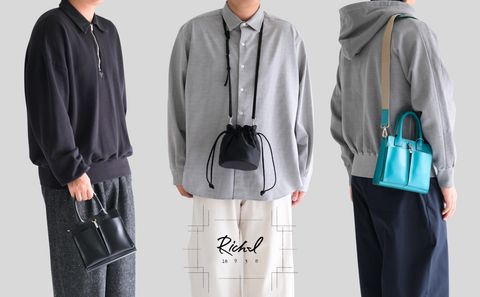 【Rich-i / リッチアイ】コーディネートのアクセントにスマートなバッグを。