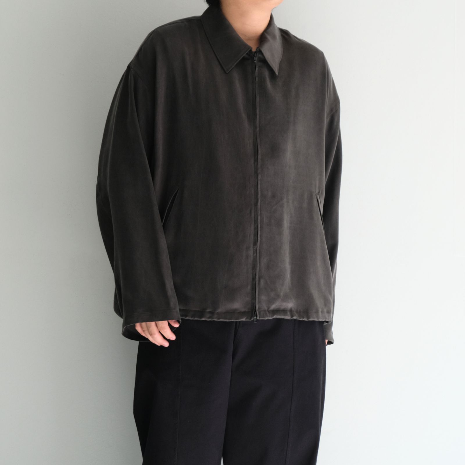 Cupro Drizzer JKT / ジャケット / ドリズラージャケット / キュプラ / Gray