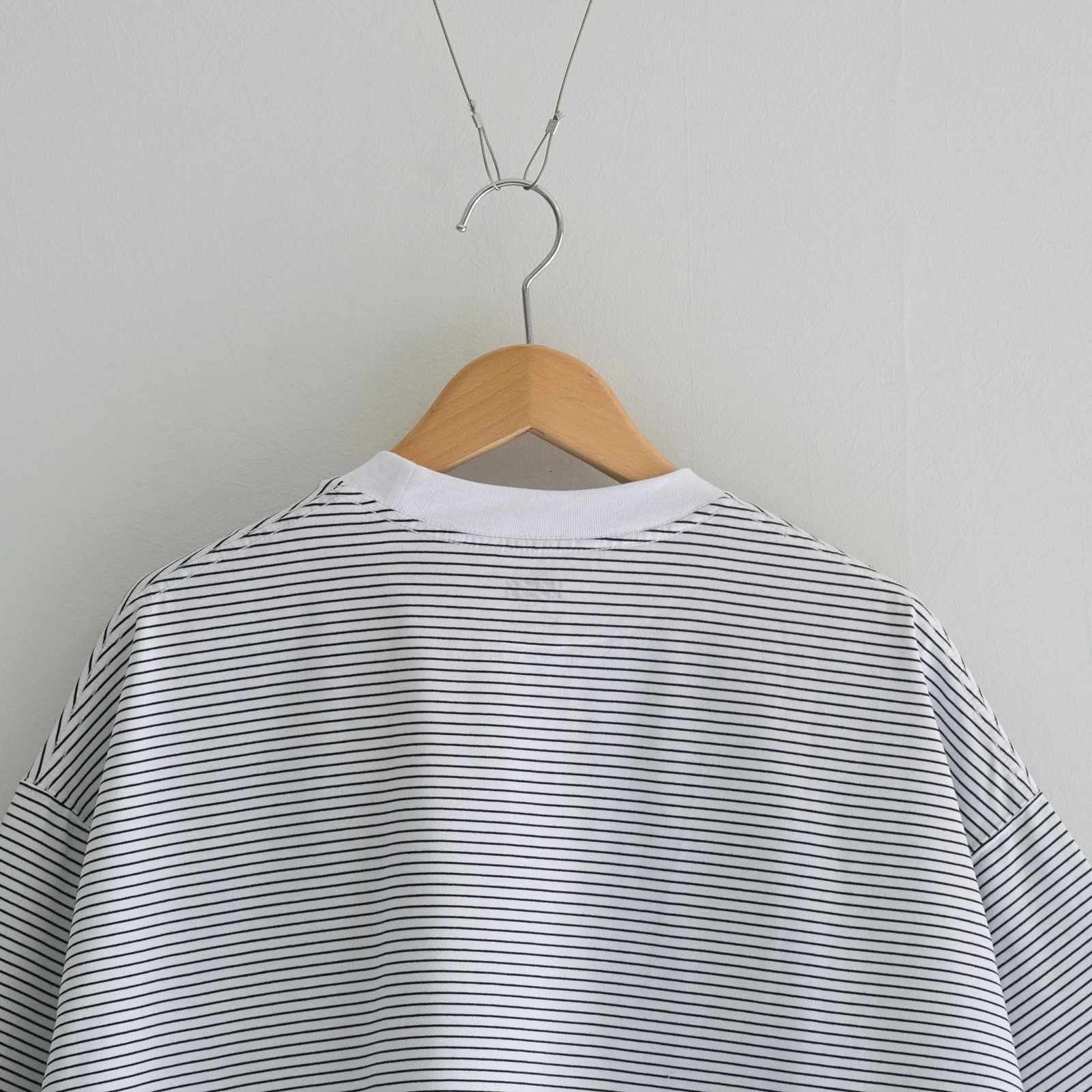 BALLOON BORDER SHORT SLEEVE T-SHIRT / Tシャツ / バルーン / ボーダー / WHITE × NAVY