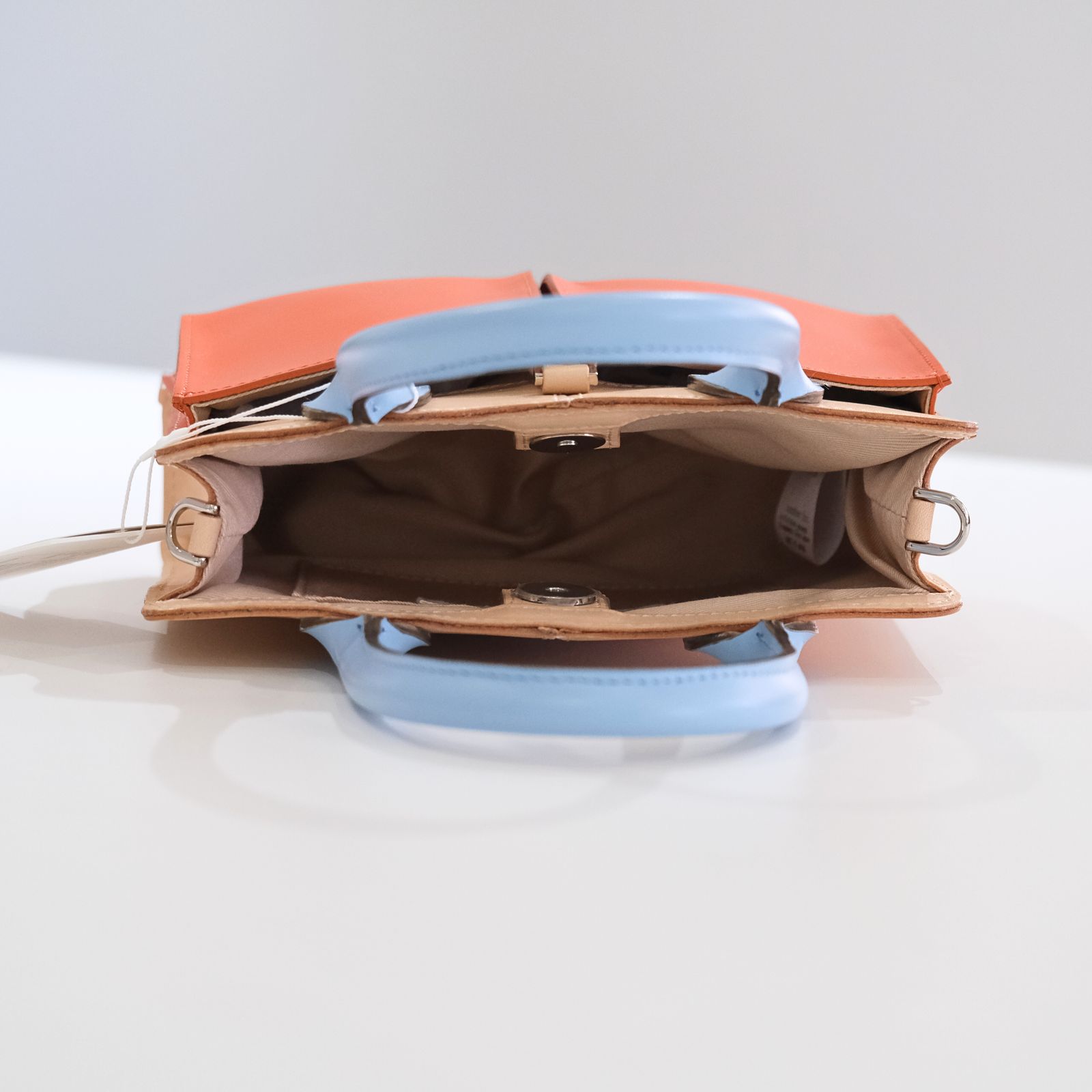 P.RECTANGLE LEATHER HELMET BAG PLAY / NATURAL MULTI / ヘルメットバッグ / ナチュラル