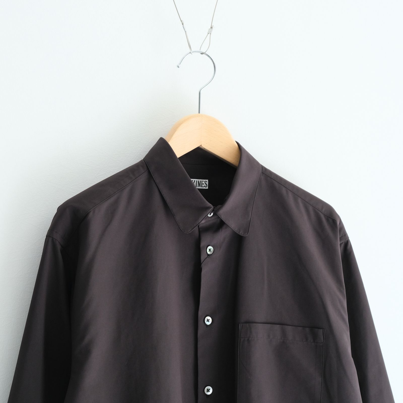 Peach back twill - Rob / シャツ / ポリエステル / ナイロン / Charcoal black