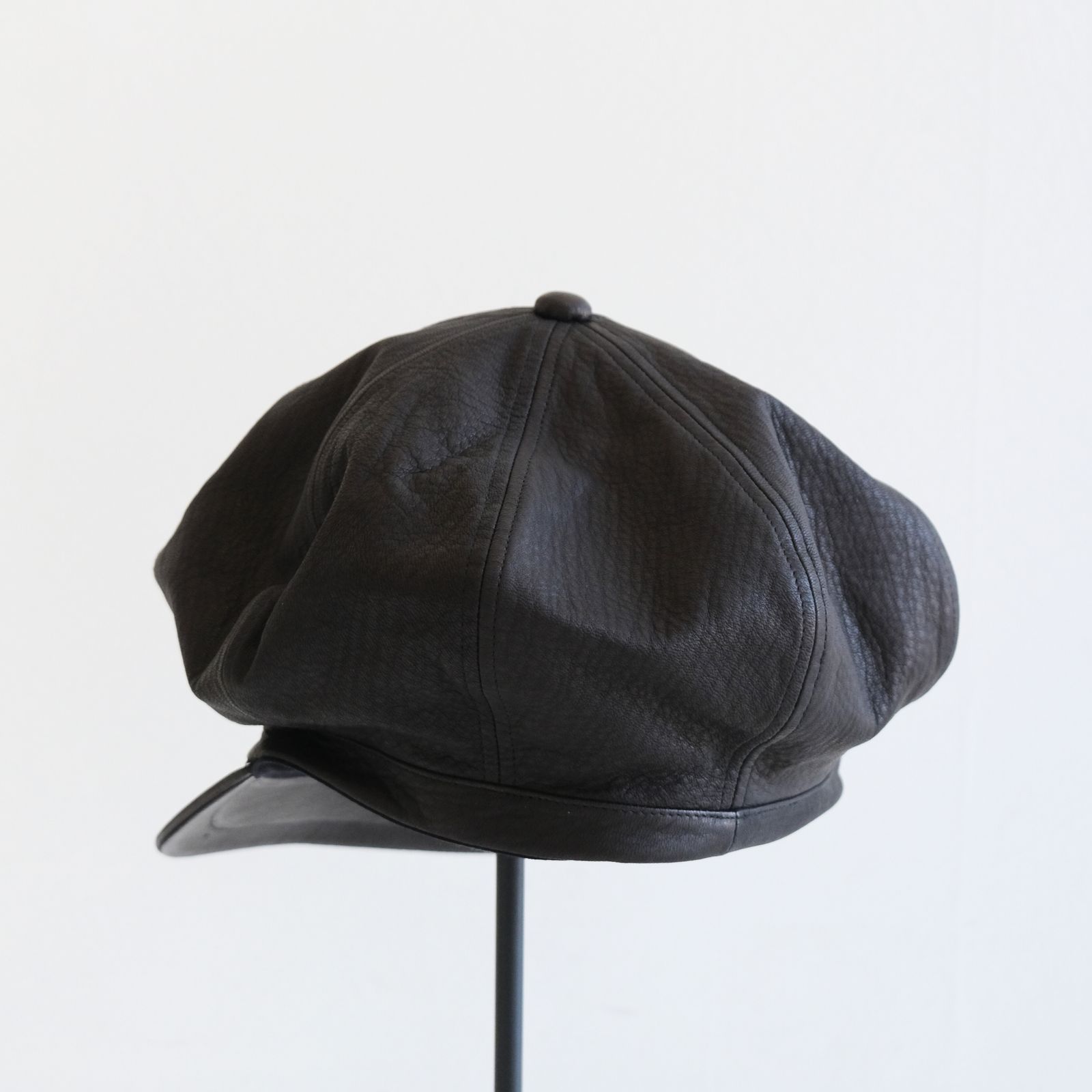 NEWSBOY HAT / キャスケット / ディアスキン /  BLACK