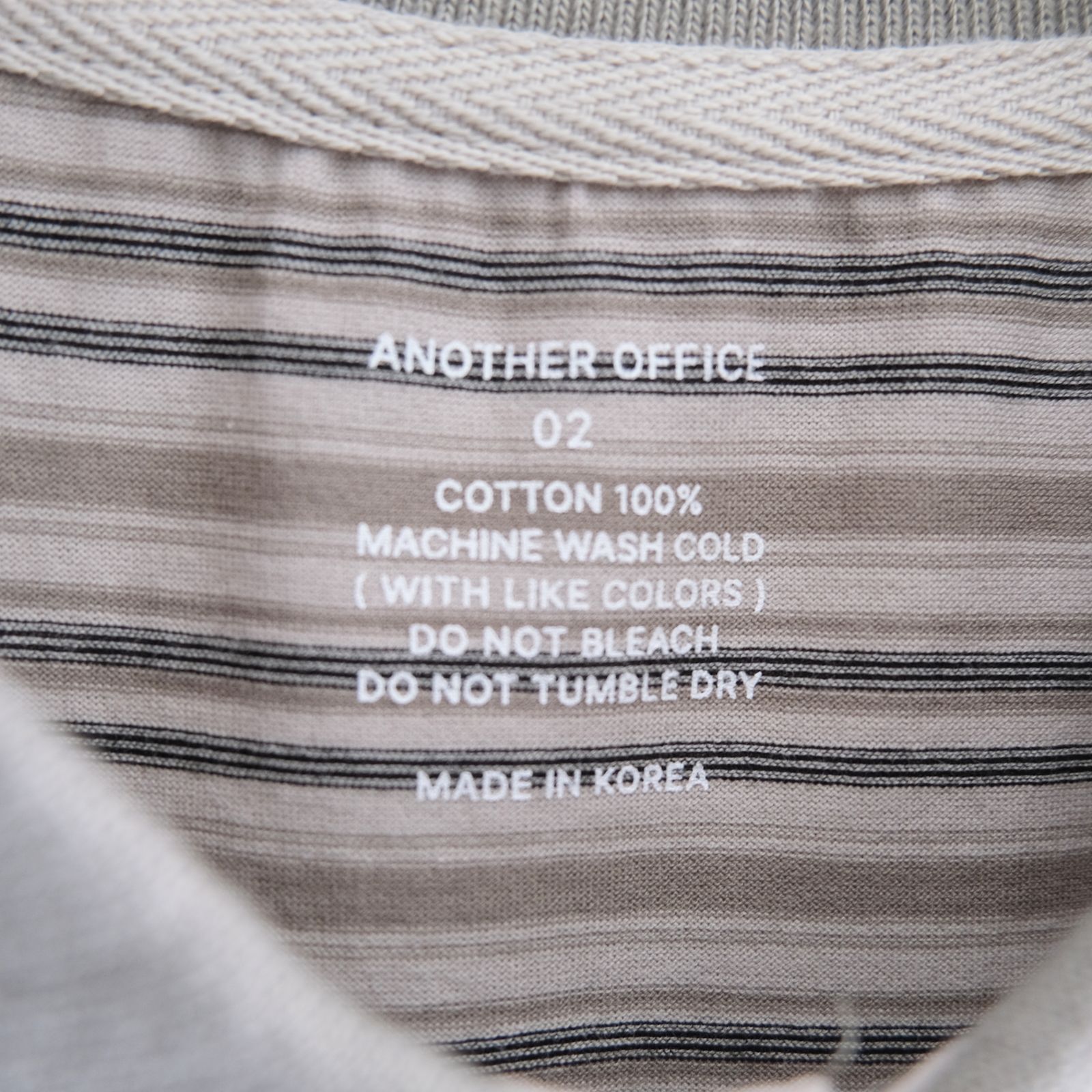 Brief Stripe Rugby TEE / ブリーフストライプラグビーTシャツ（LIGHT KHAKI）