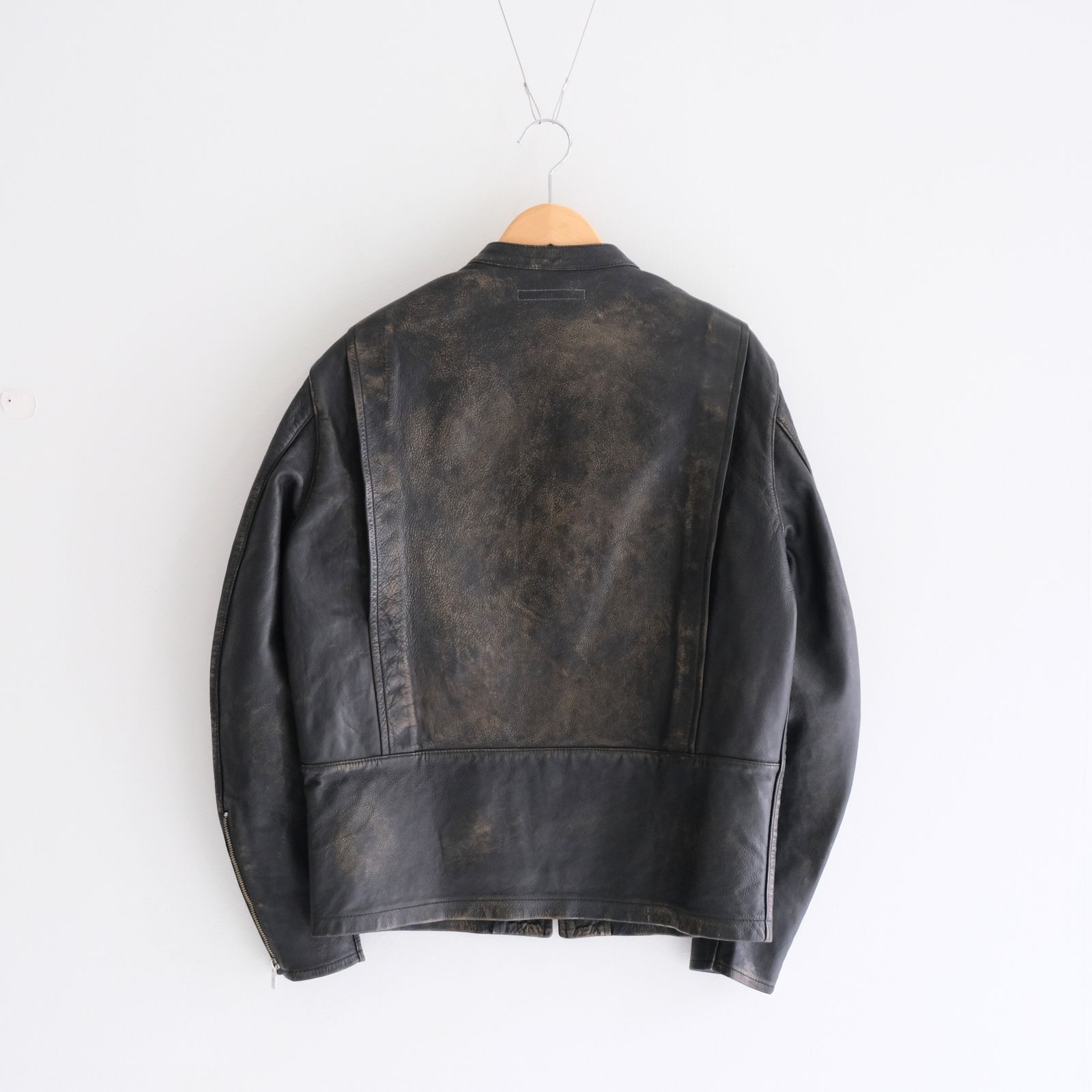 LEATHER RIDERS JACKET ‐Cow Heavy Vintage finish‐ / ジャケット / レザージャケット /  ライダースジャケット / Cow leather / 牛革 / Black