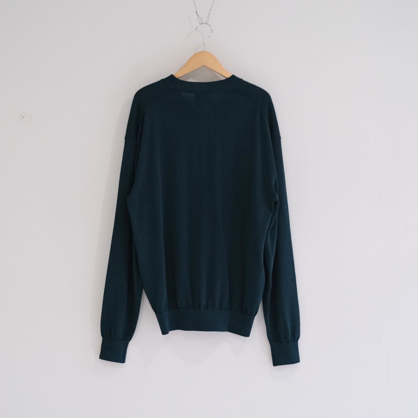 Current Silk V-neck Knit / ニット / Vネック / グリーン