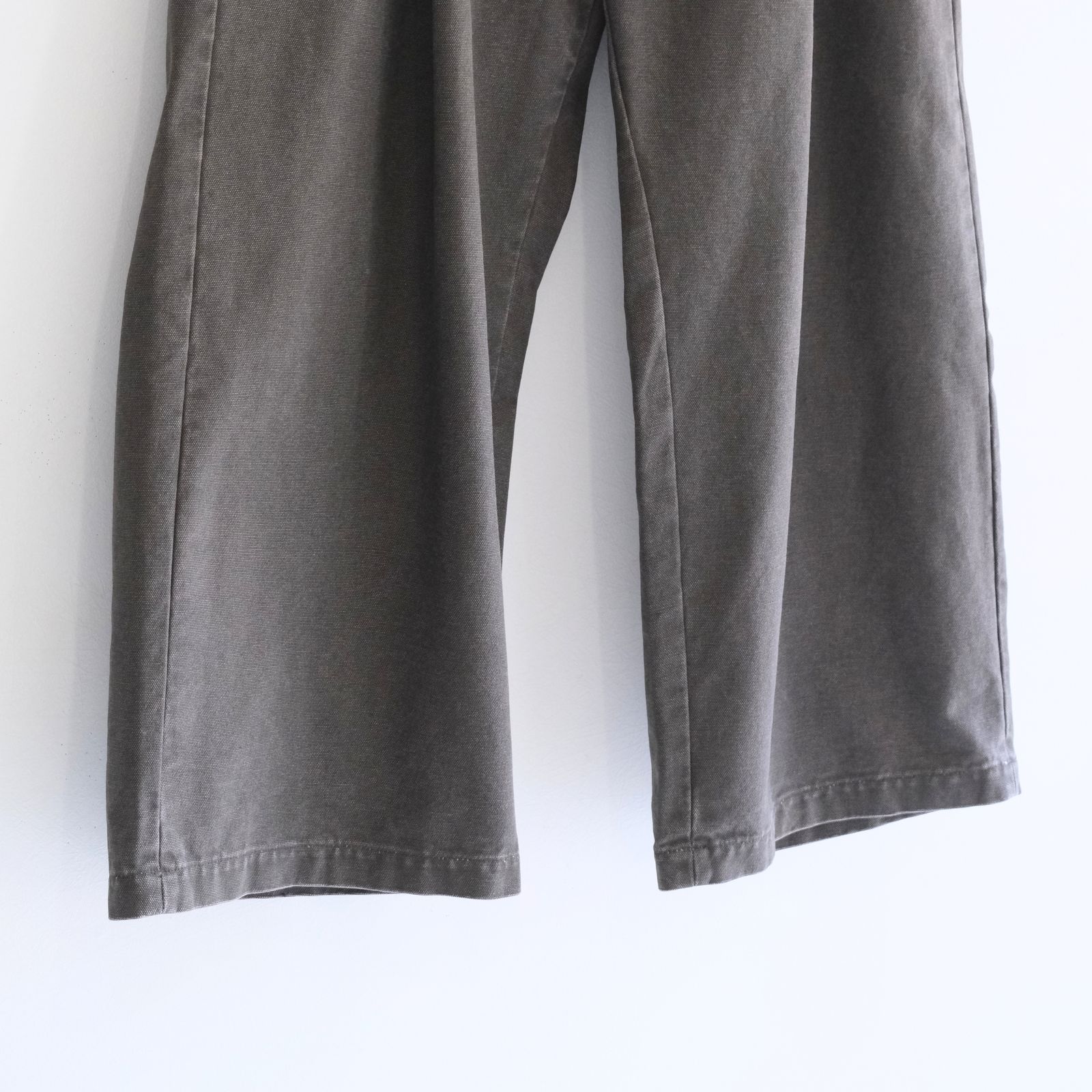 【残り1点】MERELY WASHED CANVAS FLARED PANTS（VINTAGE CAMEL）