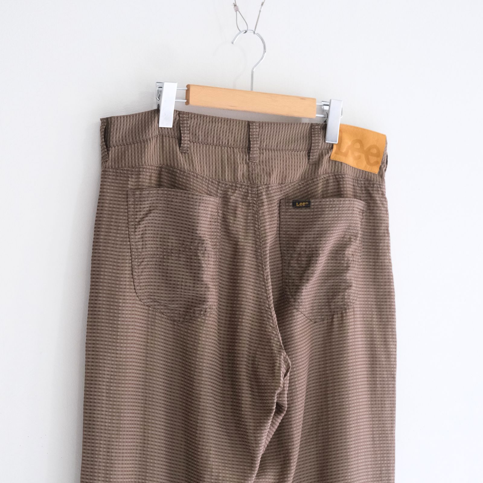 Lee / SEVEN BY SEVEN  / SHEER COWBOY PANTS ‐Gingham Check Indian fabric‐ /