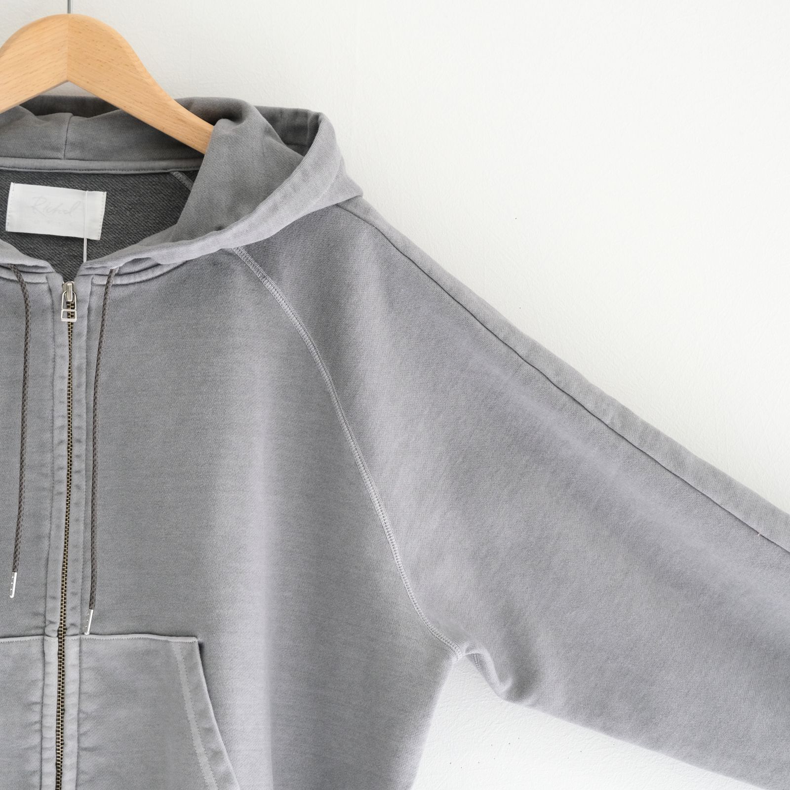 ZIP SWEAT HOODY / ジップアップパーカー / BLACK