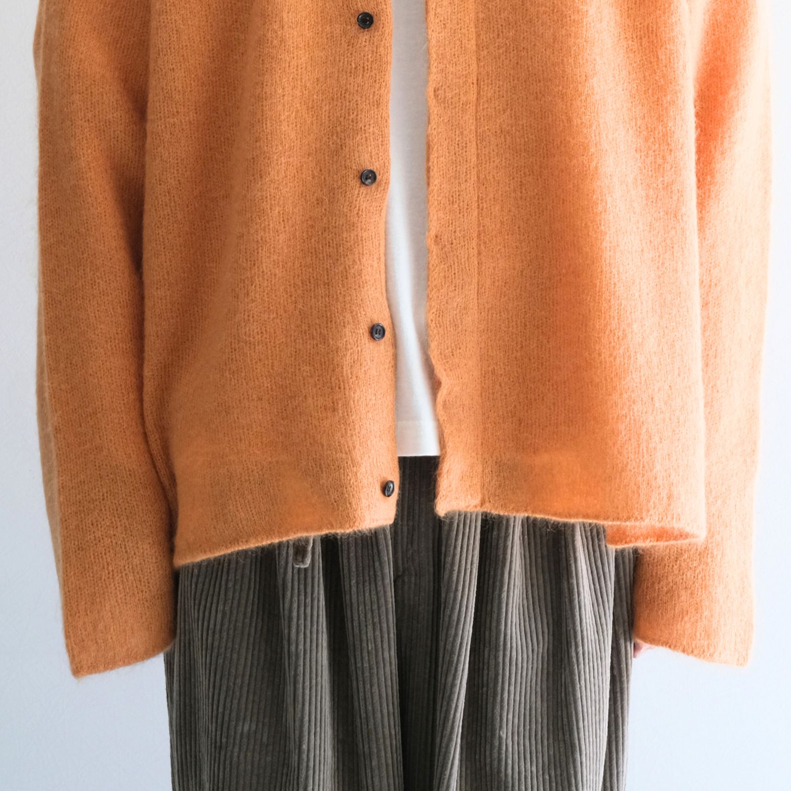 【残り1点】Kid Mohair Knit Shirts（Orange）