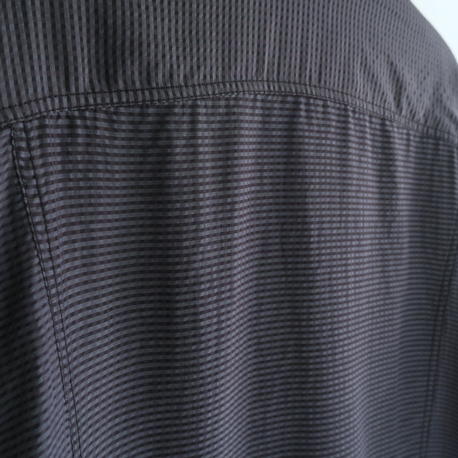 Lee / SEVEN BY SEVEN / SHEER COWBOY JACKET ‐Gingham Check Indian fabric‐ （Navy）