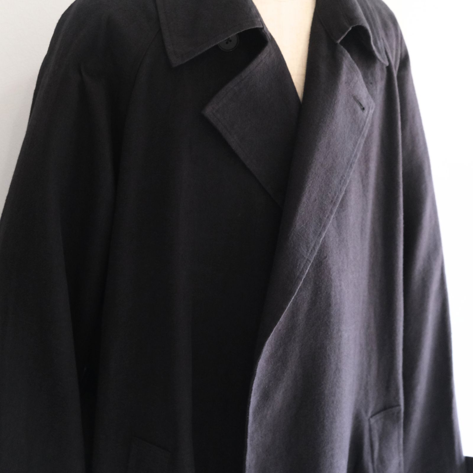 【残り1点】Hemp Oversize Coat（Black）