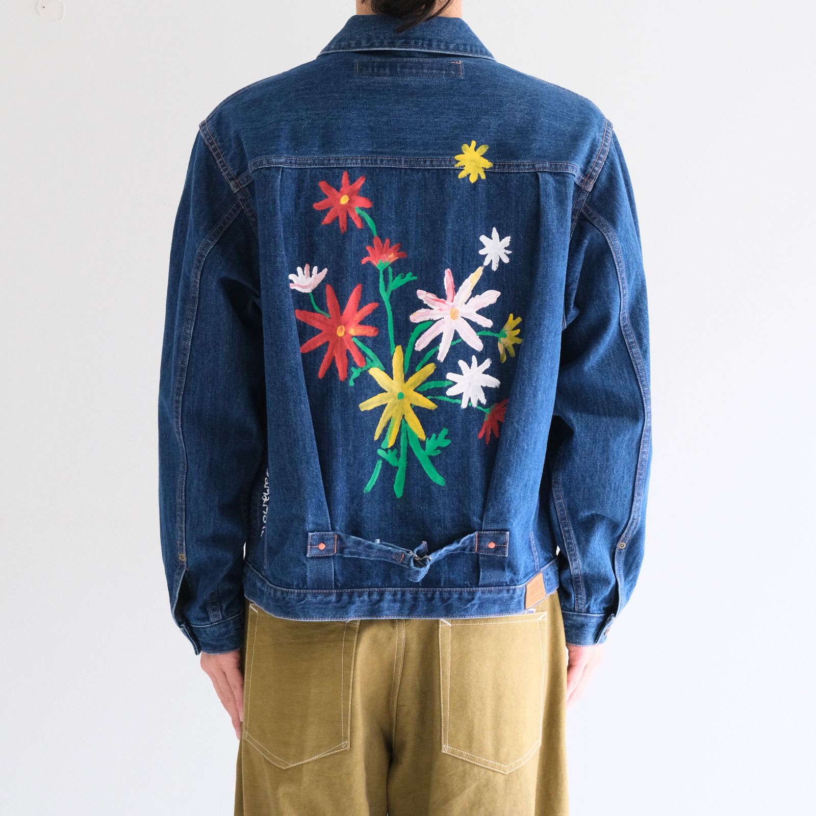 "ROEBUCK" Type-50s Hand Painted Jacket feat. MIO YAMAMOTO / 「ROEBUCK」タイプ50s ハンドペイントジャケット feat. ミオ ヤマモト（BLUE）