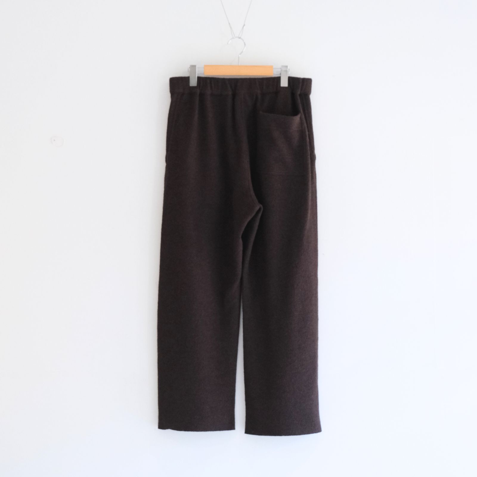 【残り1点】KNIT PANTS ‐Hard Twist Crepe‐（Brown）
