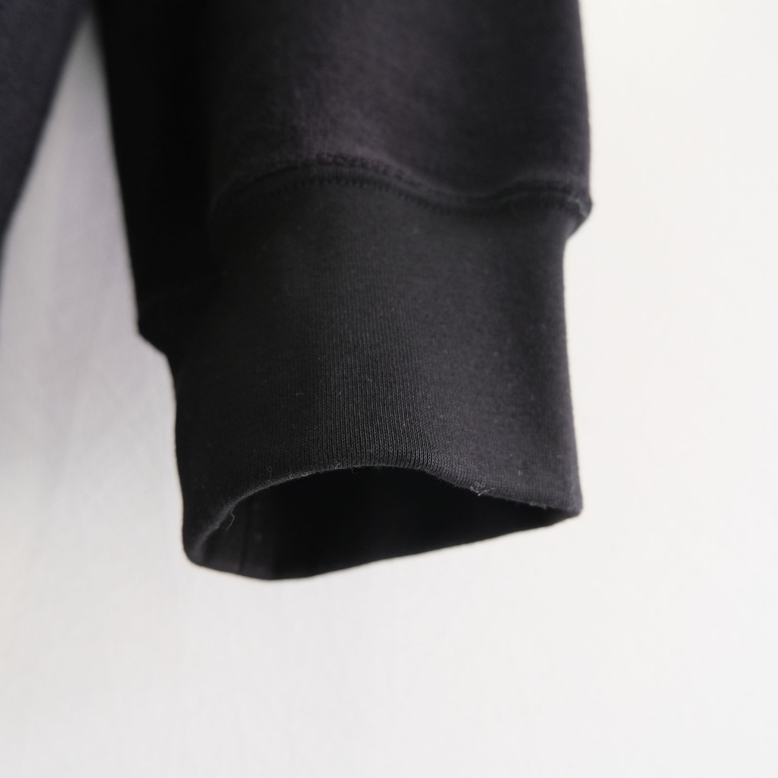 Organic cotton pile - Wim / ヘンリーネック / ロンT / Mat black