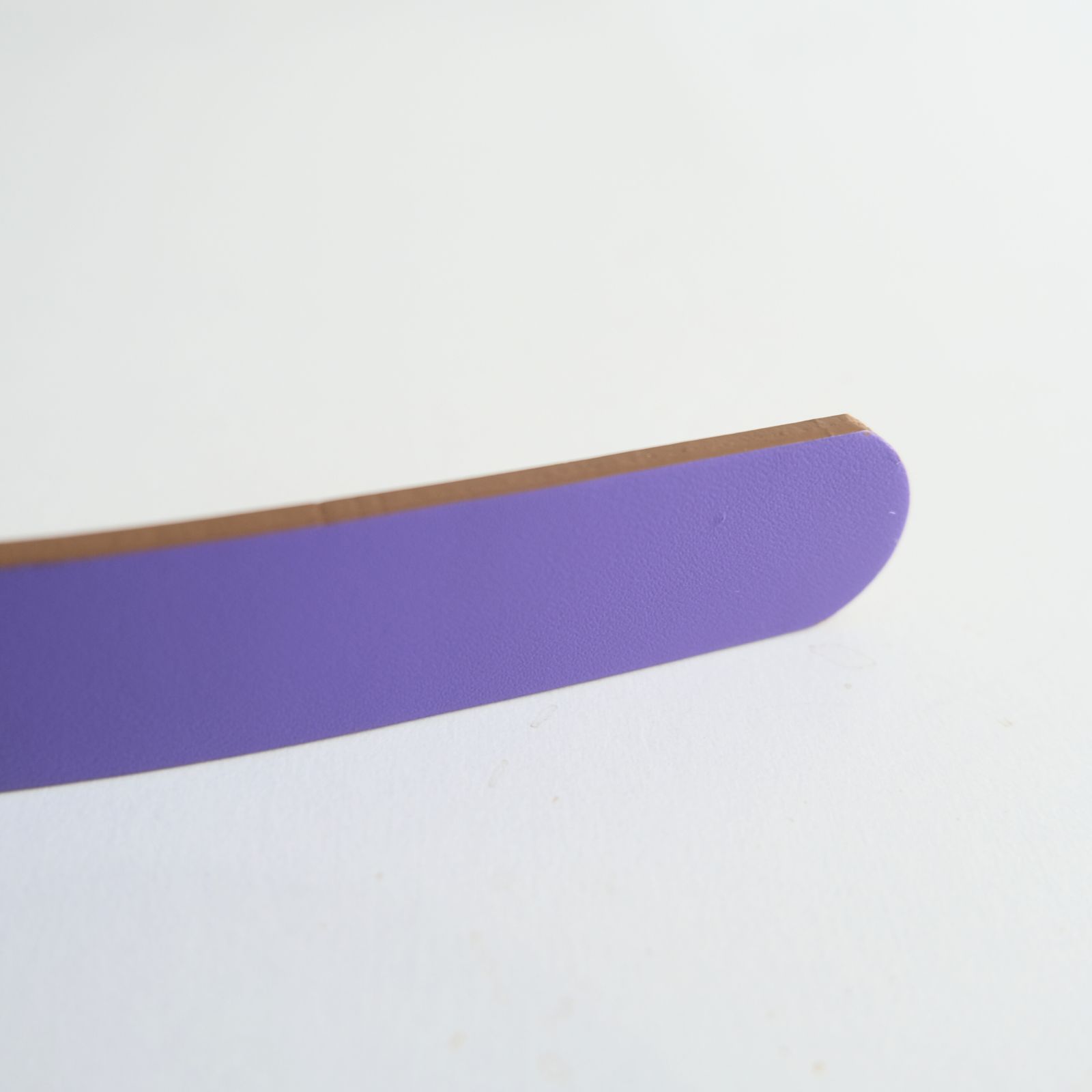 Elongated Leather Belt / ベルト / レザーベルト / Lavender