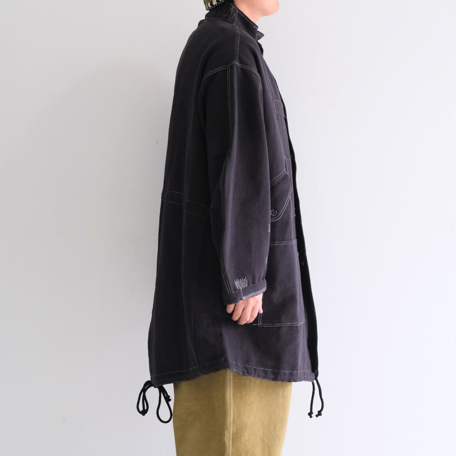 BRAMBLE PARKA / コート / フィッシュテールパーカー/ コットン / Wonky-Wear / BLACK