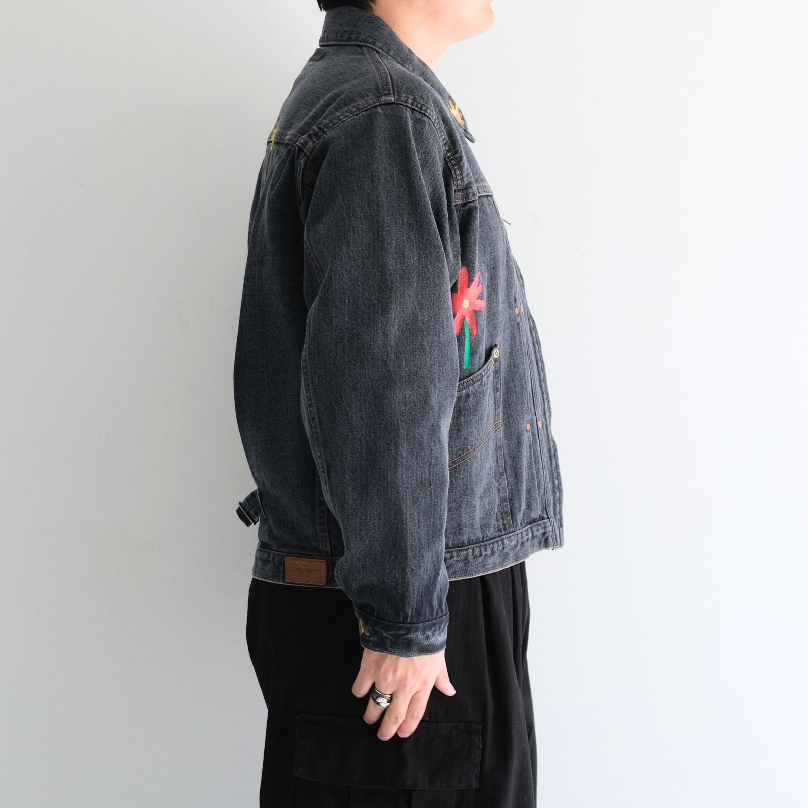 "ROEBUCK" Type-50s Hand Painted Jacket feat. MIO YAMAMOTO / 「ROEBUCK」タイプ50s ハンドペイントジャケット feat. ミオ ヤマモト（BLACK）