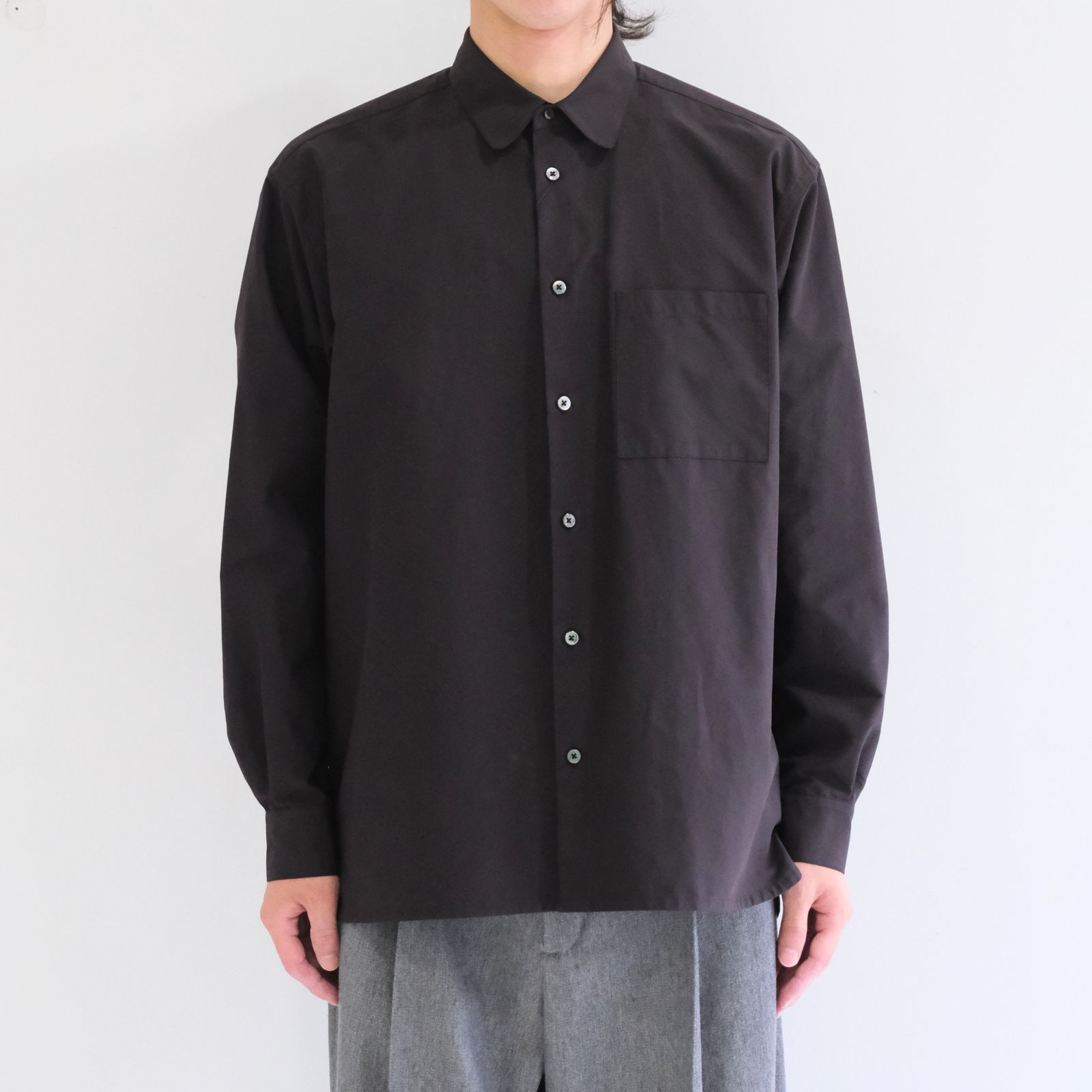 Peach back twill - Rob - / ピーチバックツイル - ロブ -（Charcoal black）