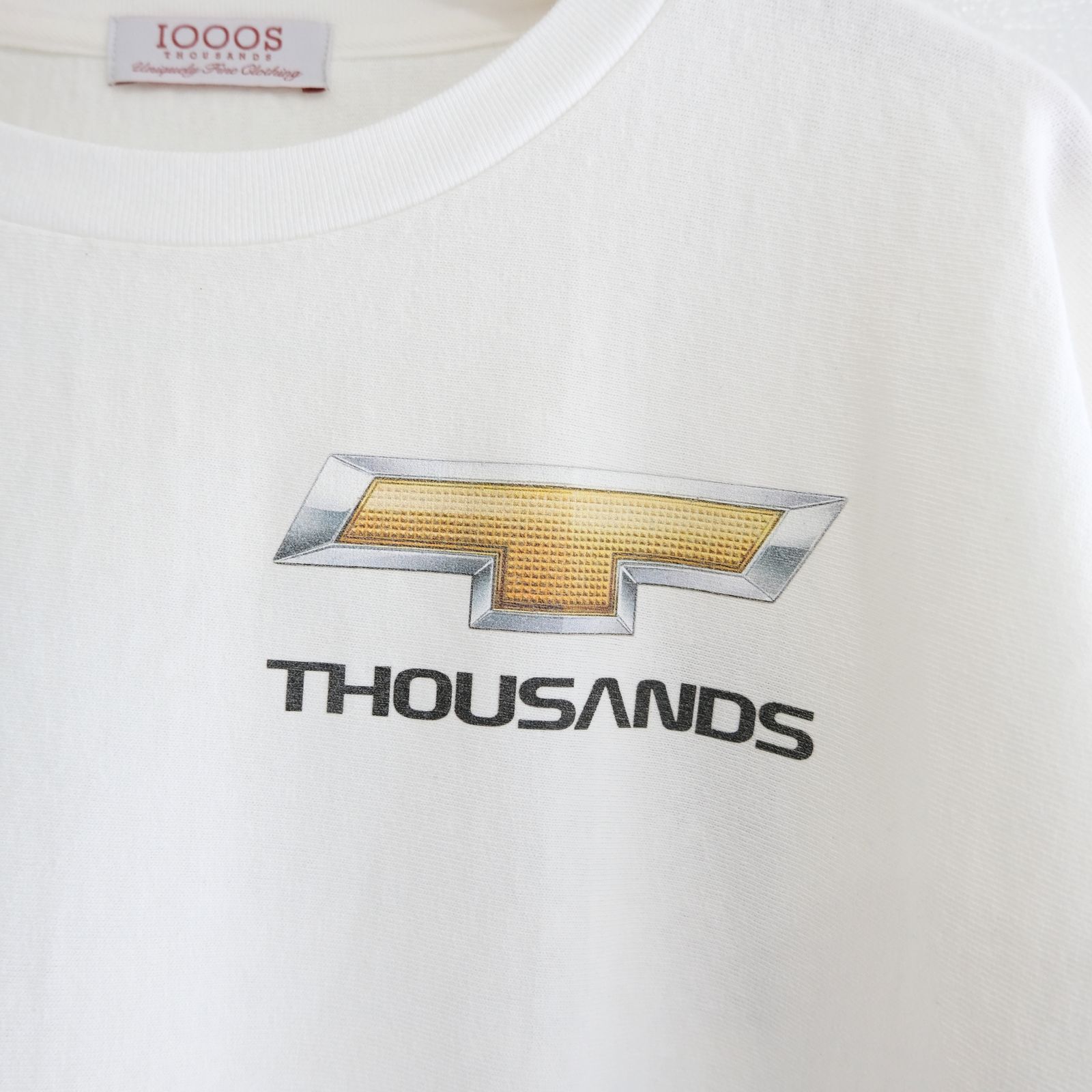 DETROIT LOGO CUTOFF LS TEE（OFF WHITE）