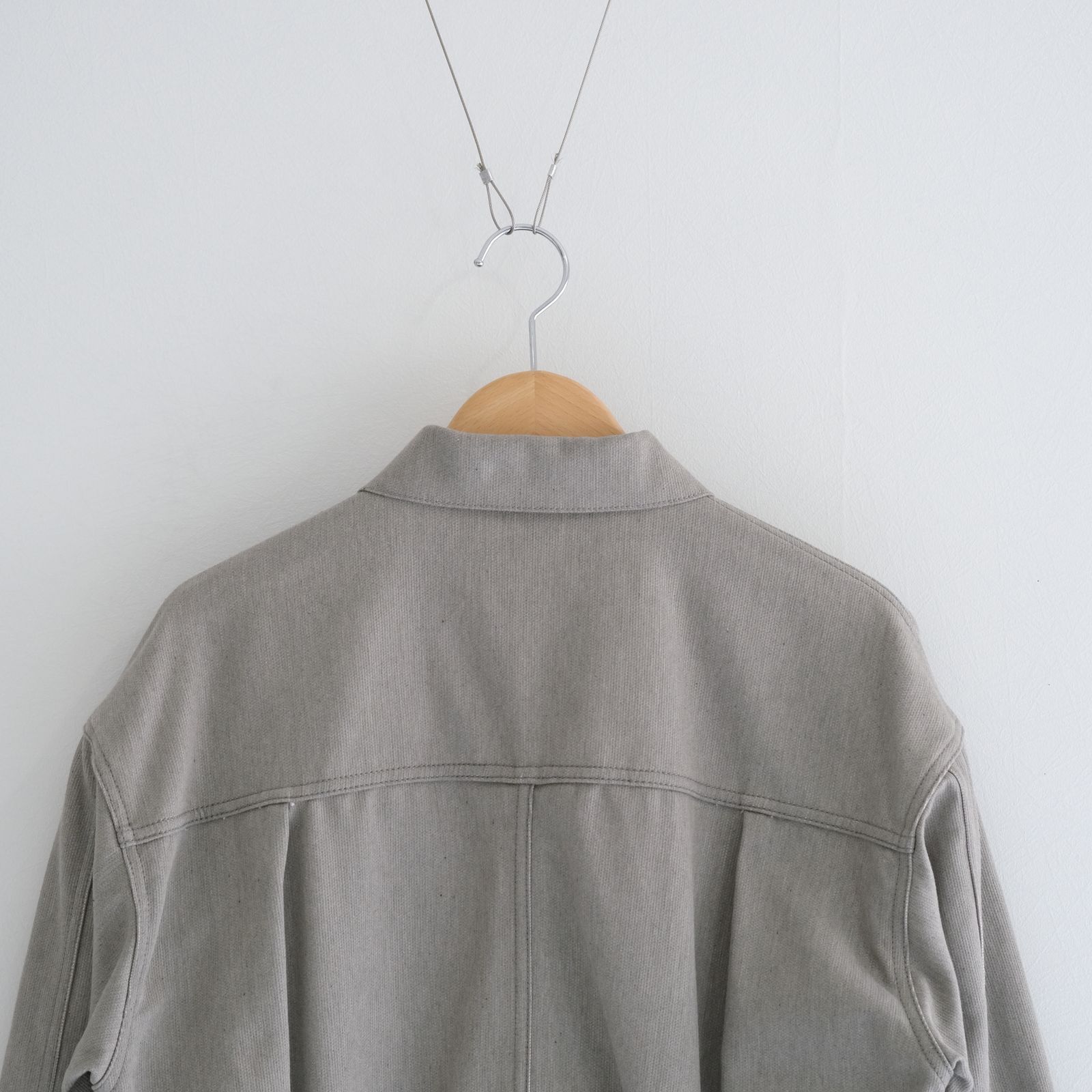 1ST TYPE COTTON PIQUE JACKET / ジャケット /Unstained / organic cotton / GRY