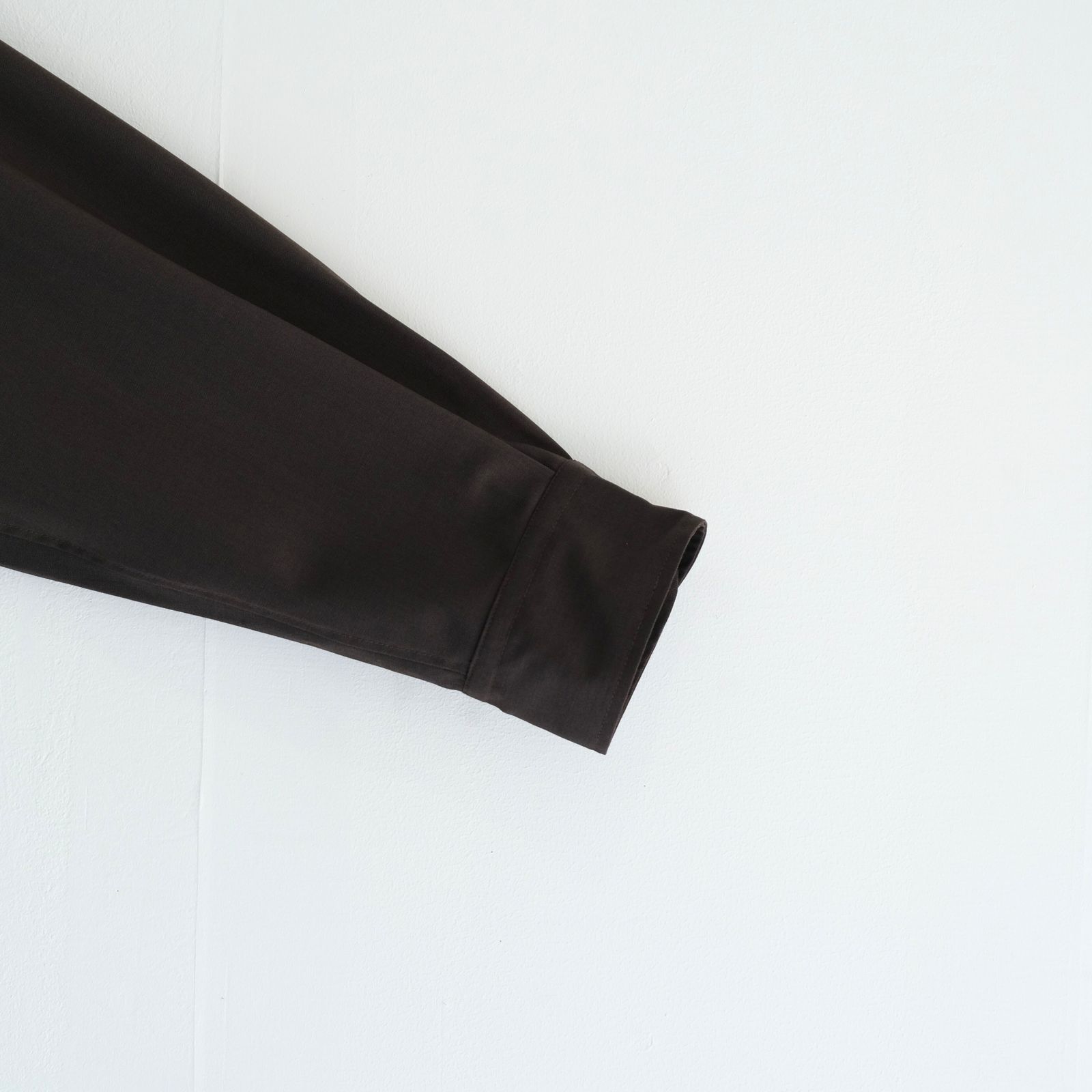 WOOL-POLY STANDARD SHIRT / シャツ / BROWN