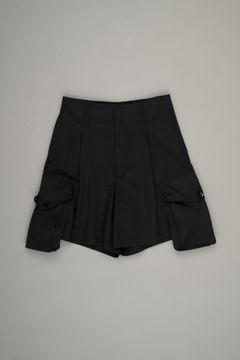 Layered Cargo Shorts（Black）