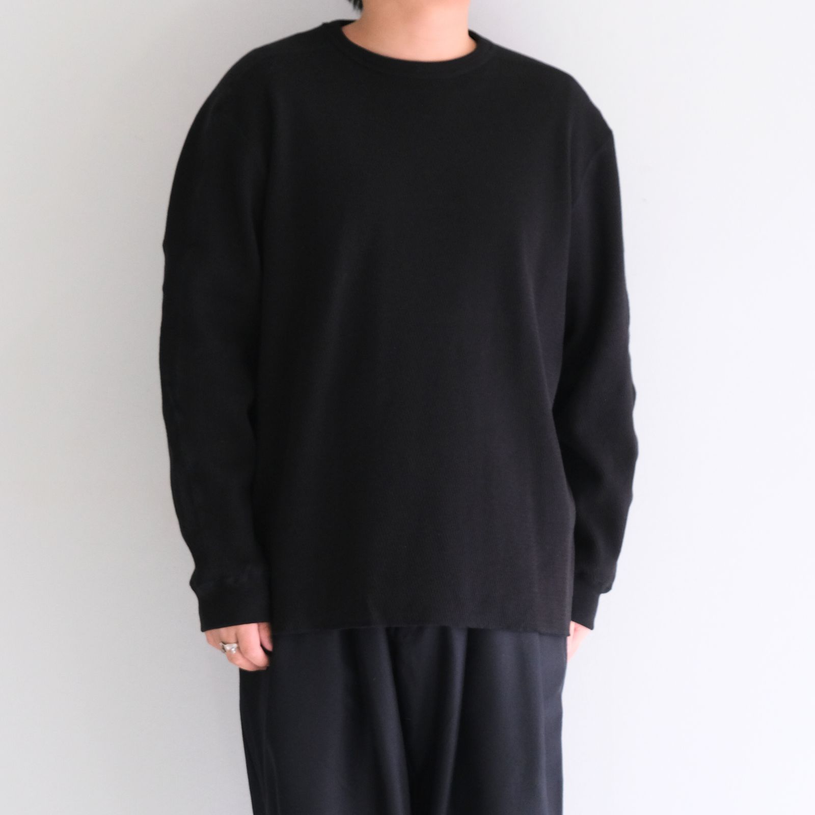 HEAVY WEIGHT THERMAL SHIRTS / ヘビーウェイトサーマルシャツ（Black）