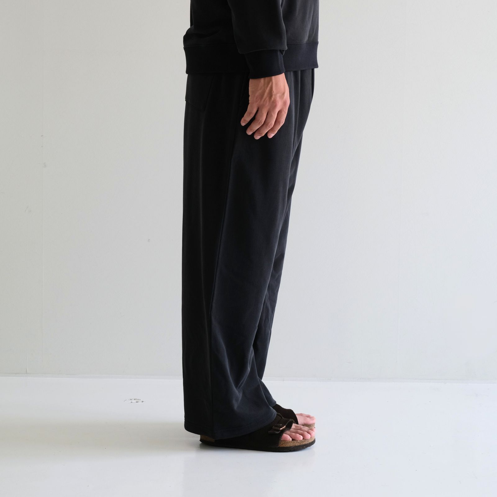 28G Cupro Easy Pants / パンツ / スウェット / BLACK(Night Black)