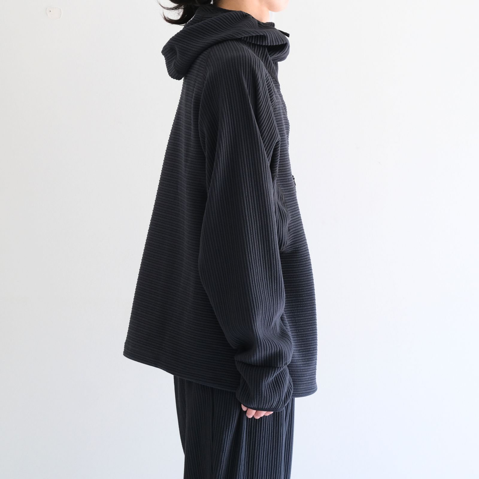 Uneven Anonymous Balaclava Hoodie / アンイーヴン アノニマス バラクラバ フーディー（OFF BLACK）