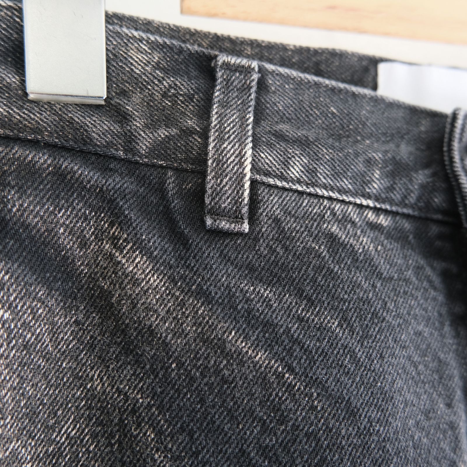 CHEMICAL WASH DENIM PANTS / ケミカルウォッシュデニムパンツ（BLACK）