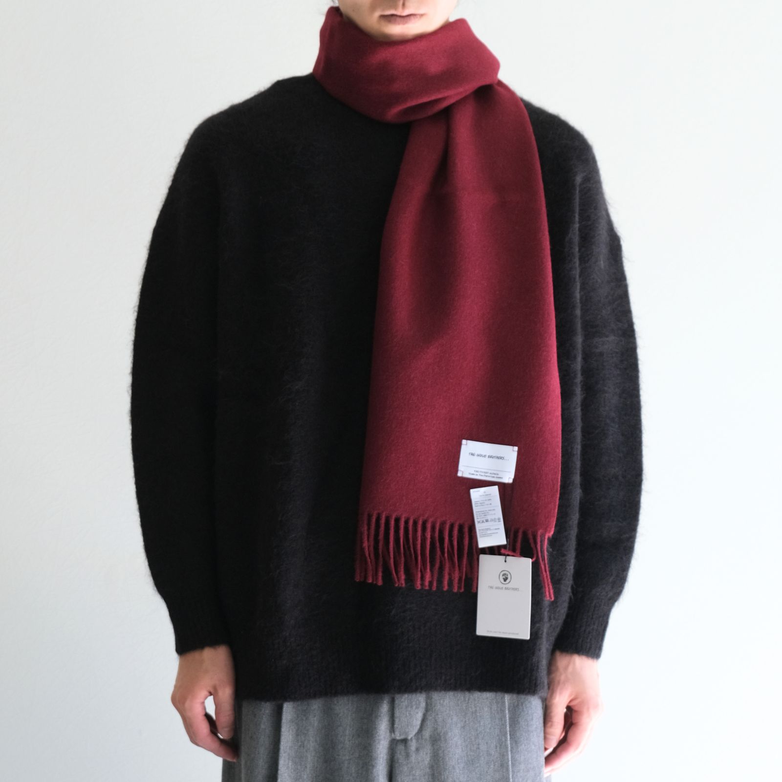 Brushed Scarf（Burgundy）