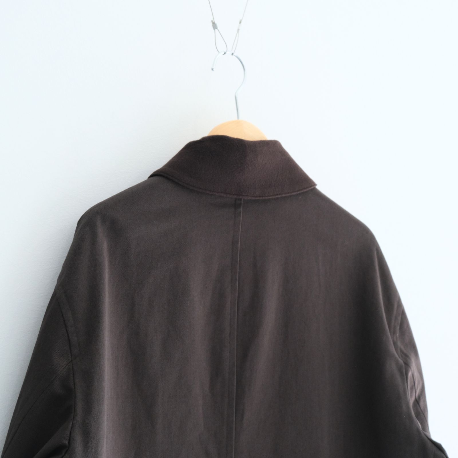 WASHED VINTAGE TWILL MIL-COAT / ジャケット / DARK BROWN