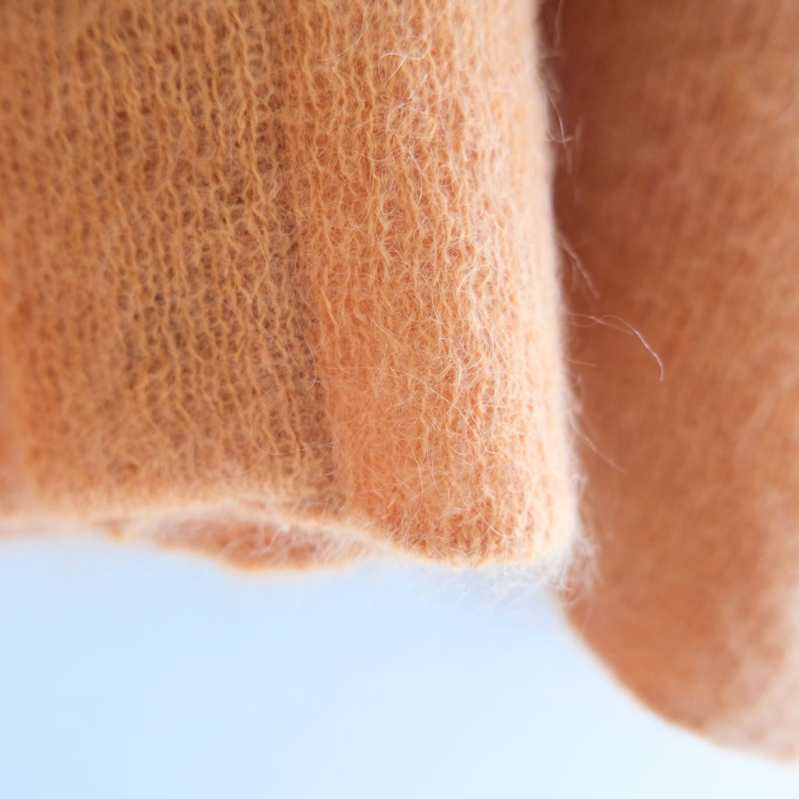 【残り1点】Kid Mohair Knit Shirts（Orange）