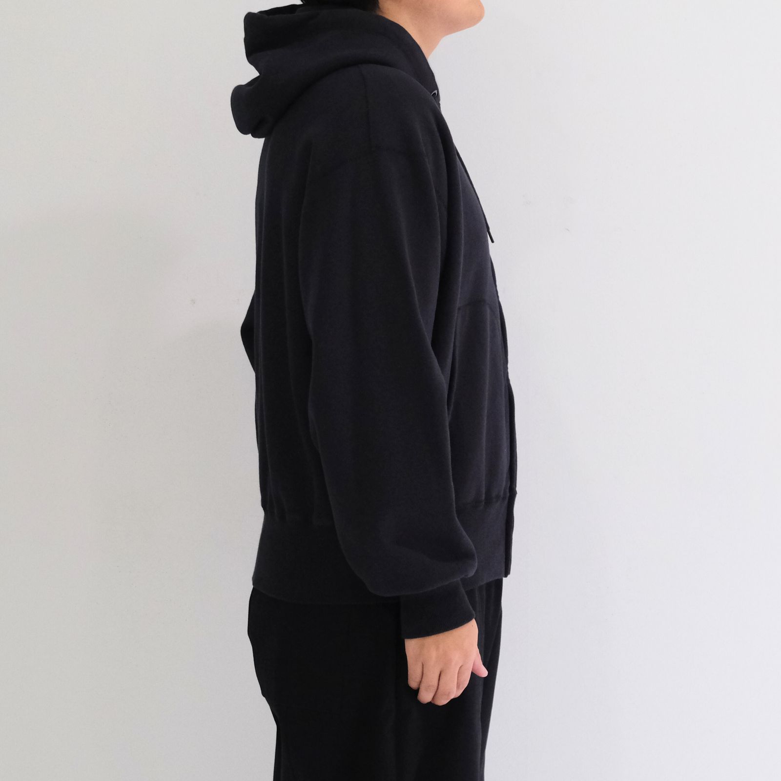 ZIP UP PARKA / ジップアップパーカー / BLACK