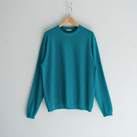 TWISTED COTTON KNIT PULLOVER / ニット / コットン / PEACOCK GREEN