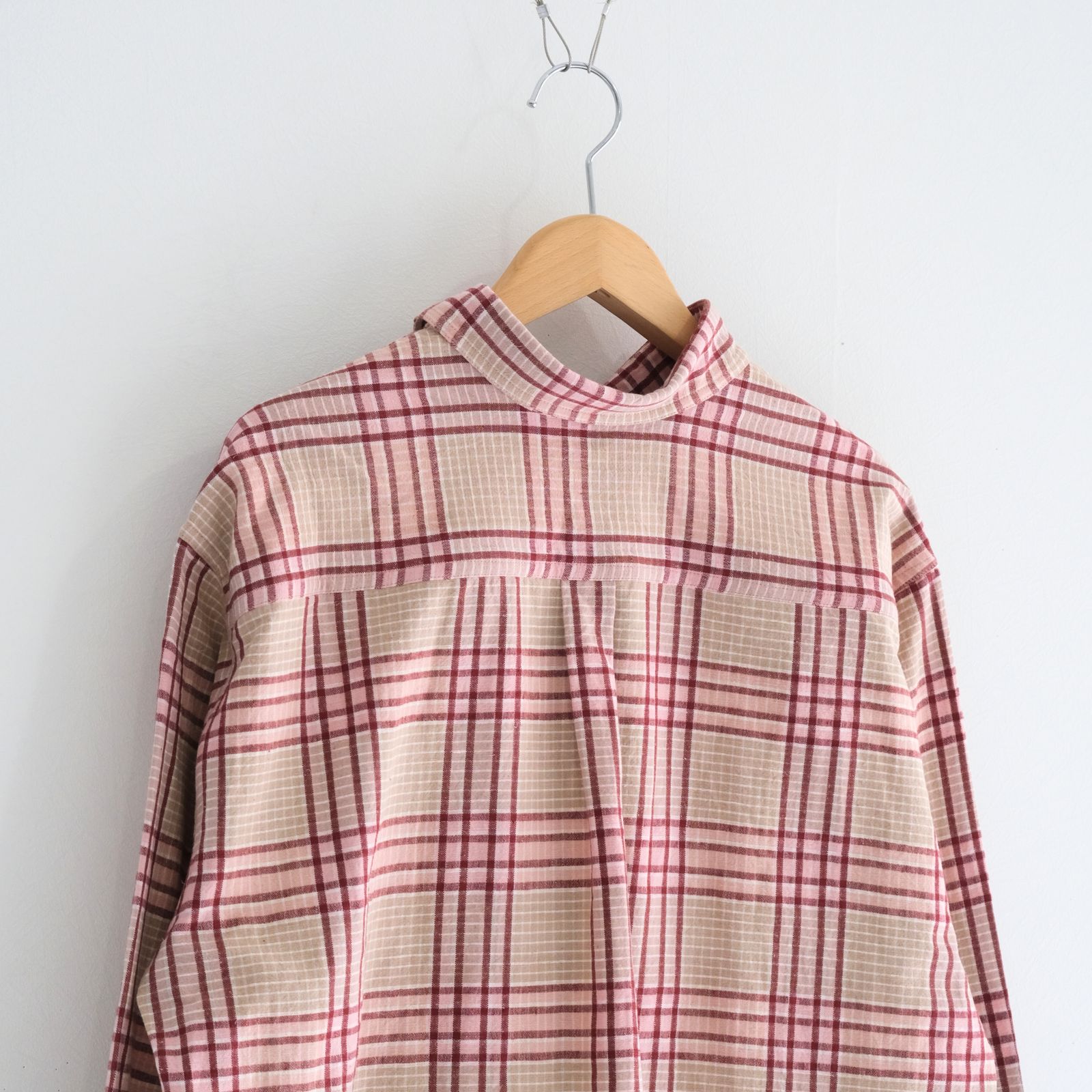 PLANE SHIRT / プレーンシャツ（FLORA CHECK HANDLOOM）
