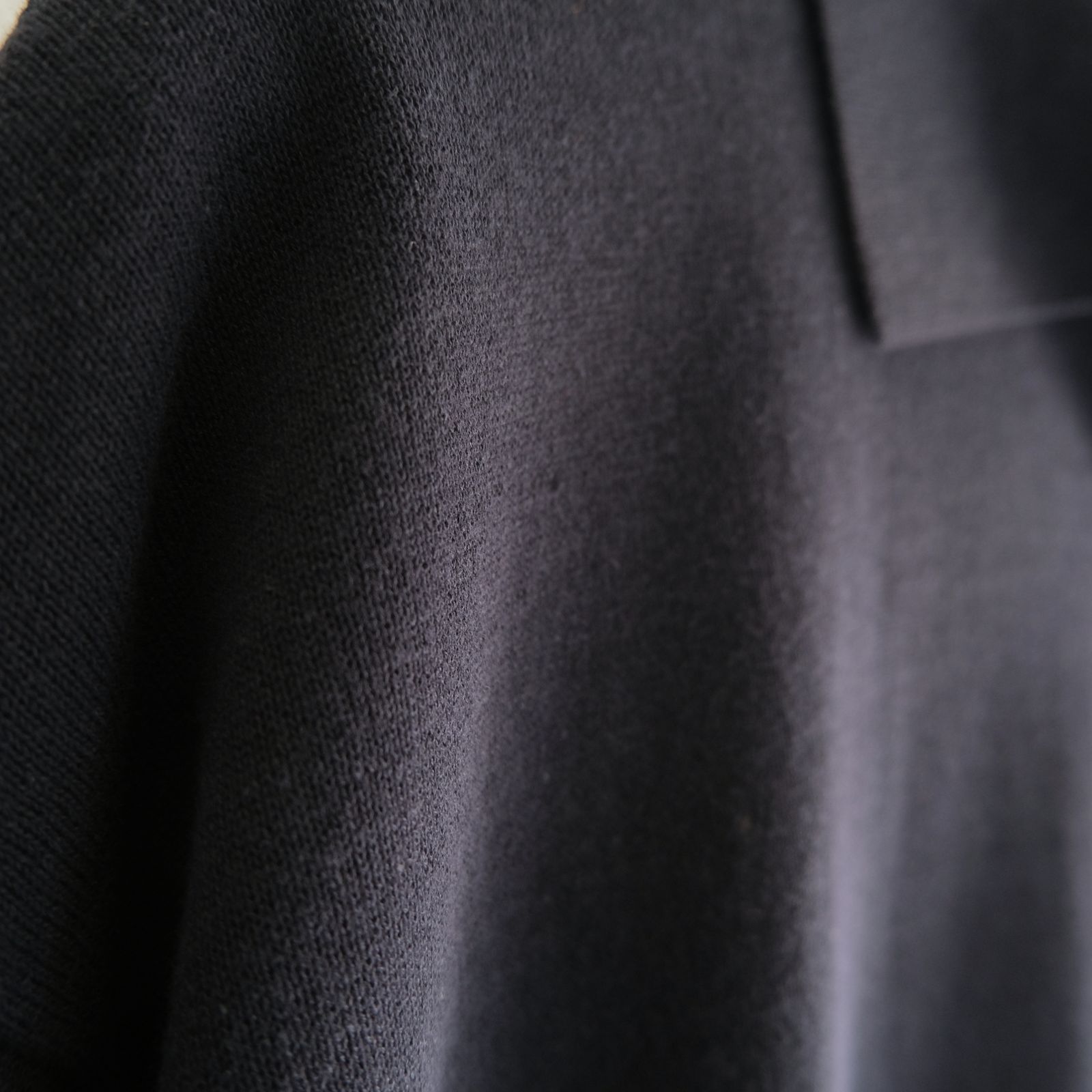 Knitted Polo Shirt /  ニット ポロ シャツ（NAVY）
