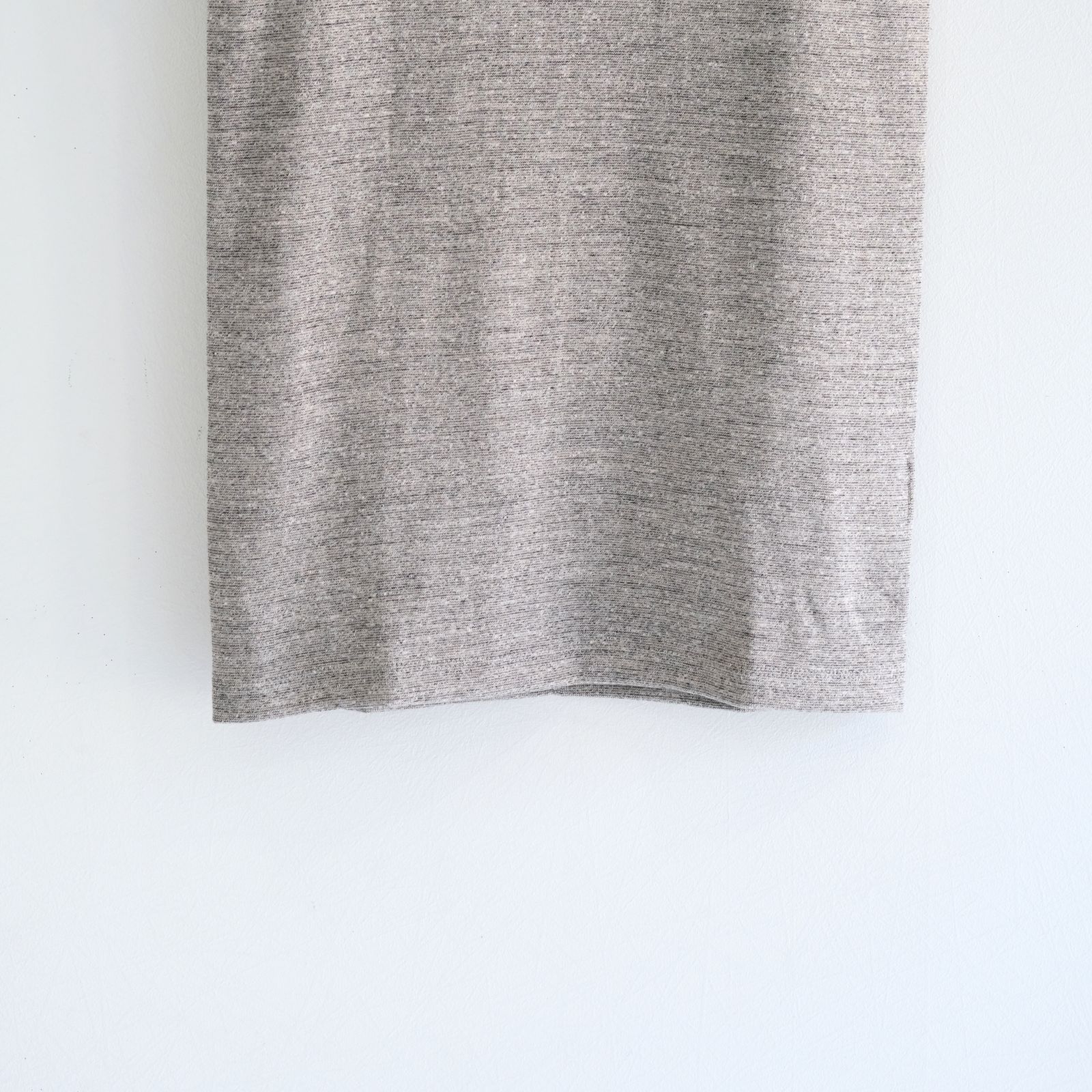 RIB TANK TOP - Mixed “UNSTAINED” yarn - / タンクトップ / GRAY