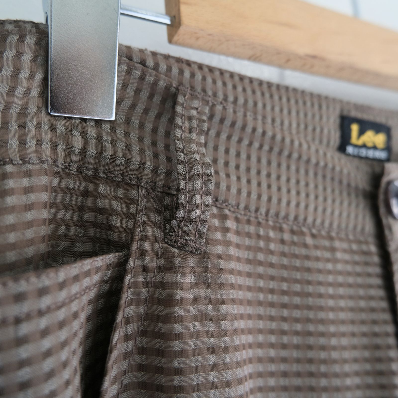 Lee / SEVEN BY SEVEN  / SHEER COWBOY PANTS ‐Gingham Check Indian fabric‐ /