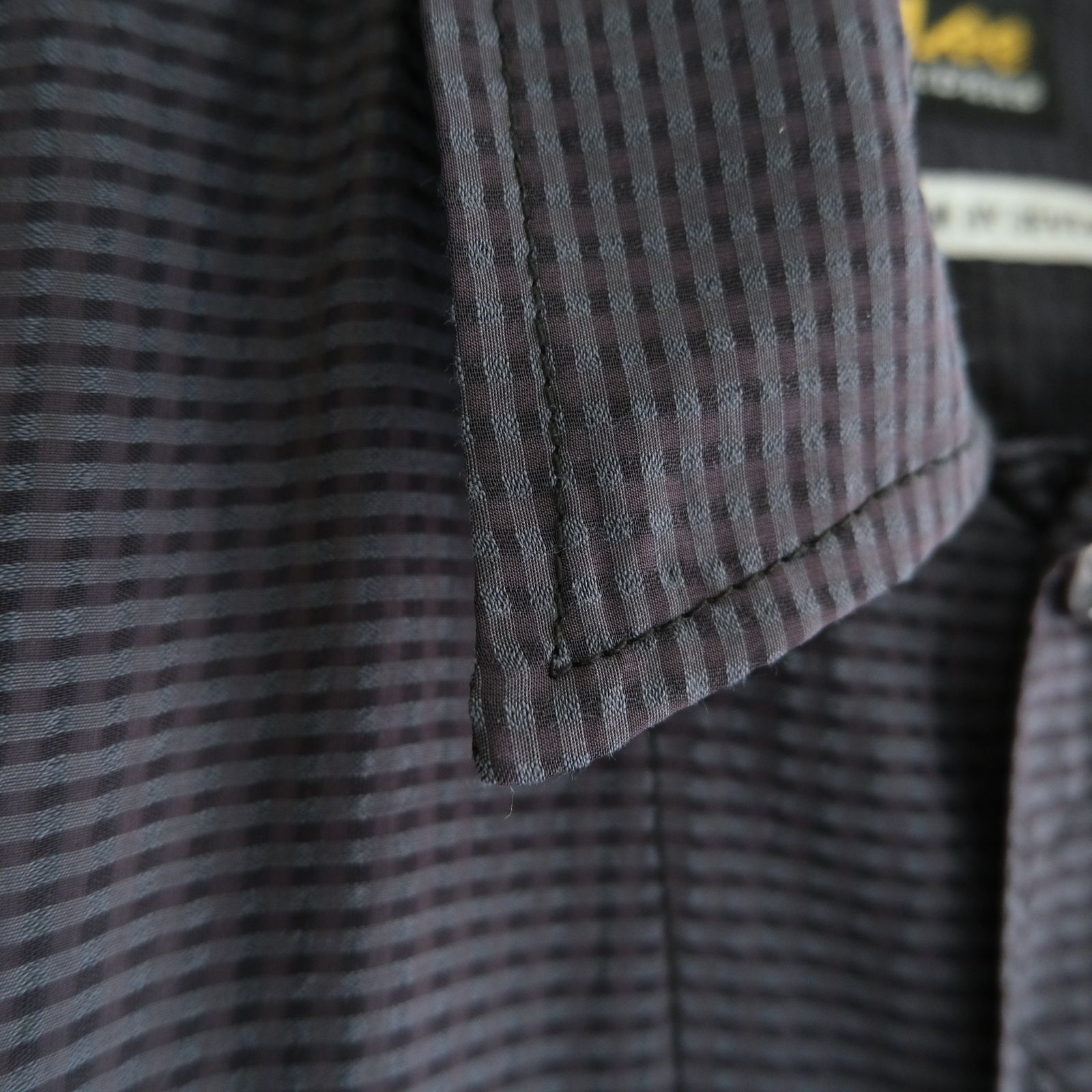 Lee / SEVEN BY SEVEN / SHEER COWBOY JACKET ‐Gingham Check Indian fabric‐ （Navy）